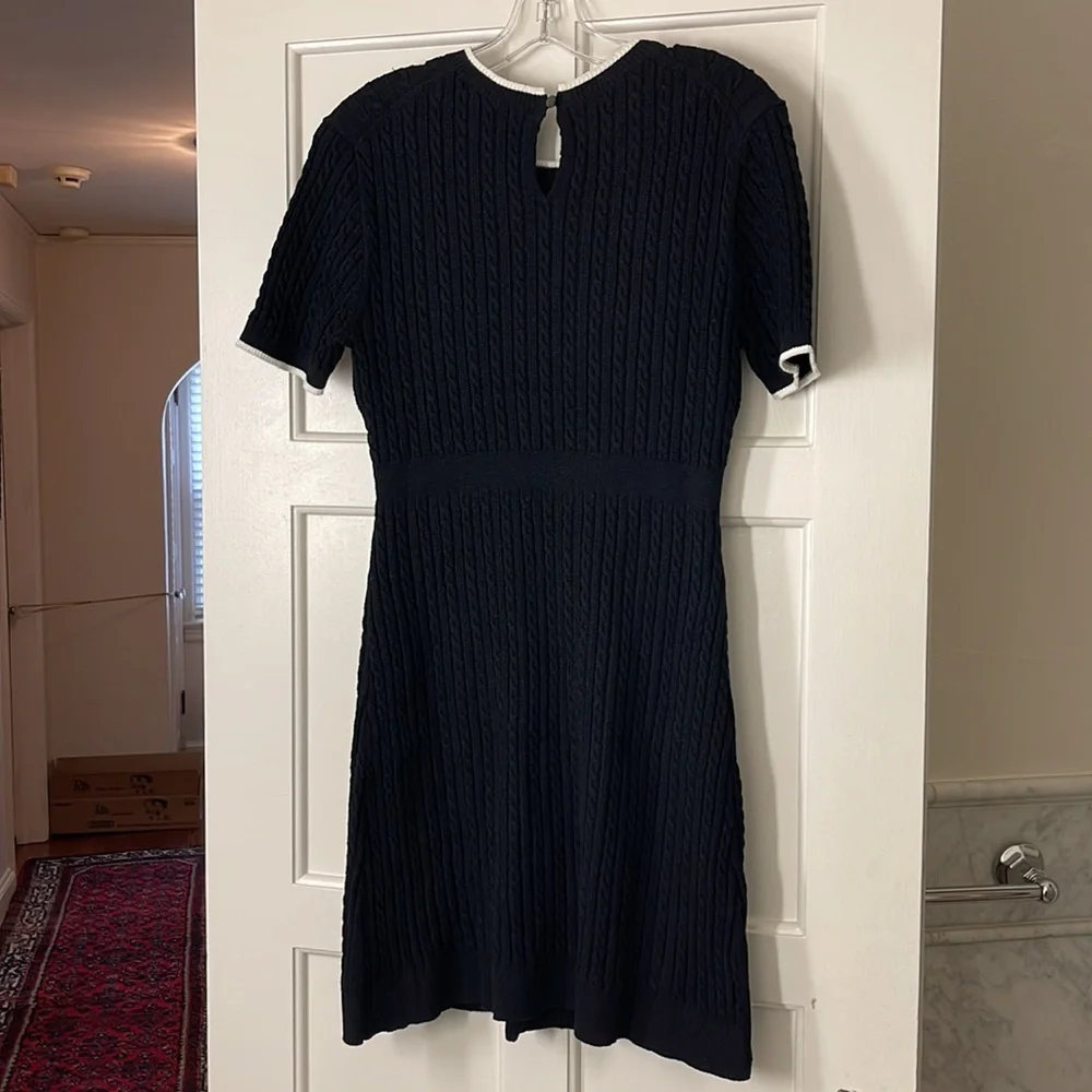 J.Crew Short-sleeve cable-knit sweater-dress BP518